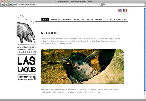 'Las Laous Pig Farm Website