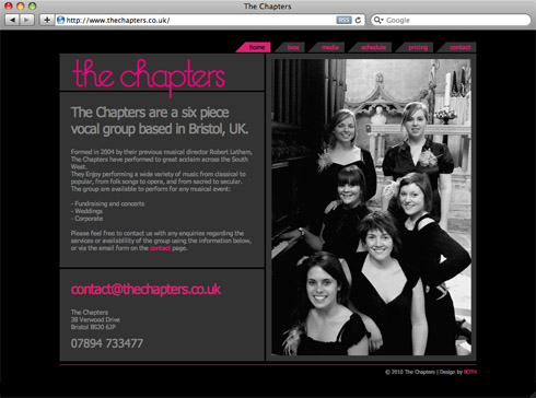 The Chapters Website